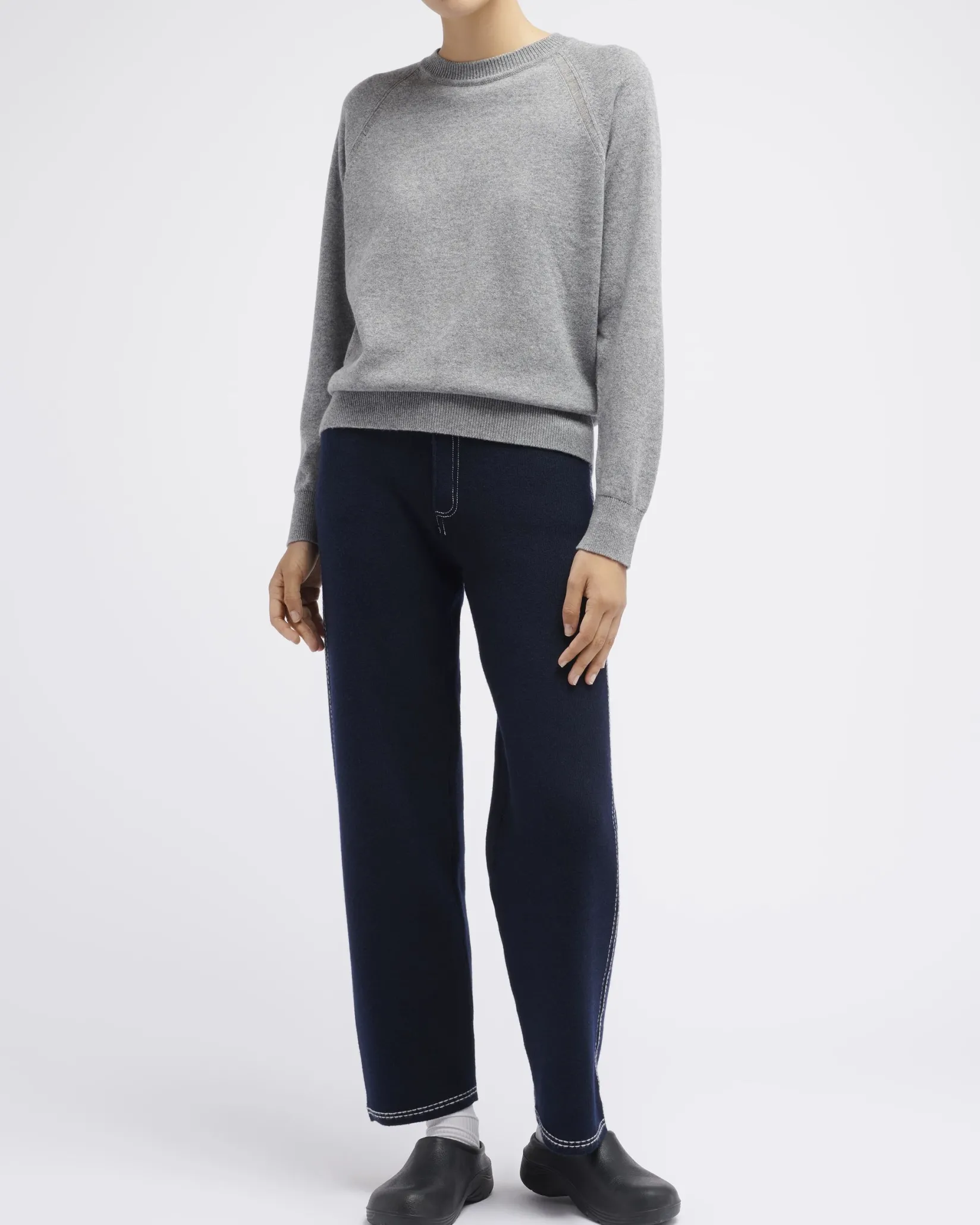 Women Barrie Cashmere round-neck jumper