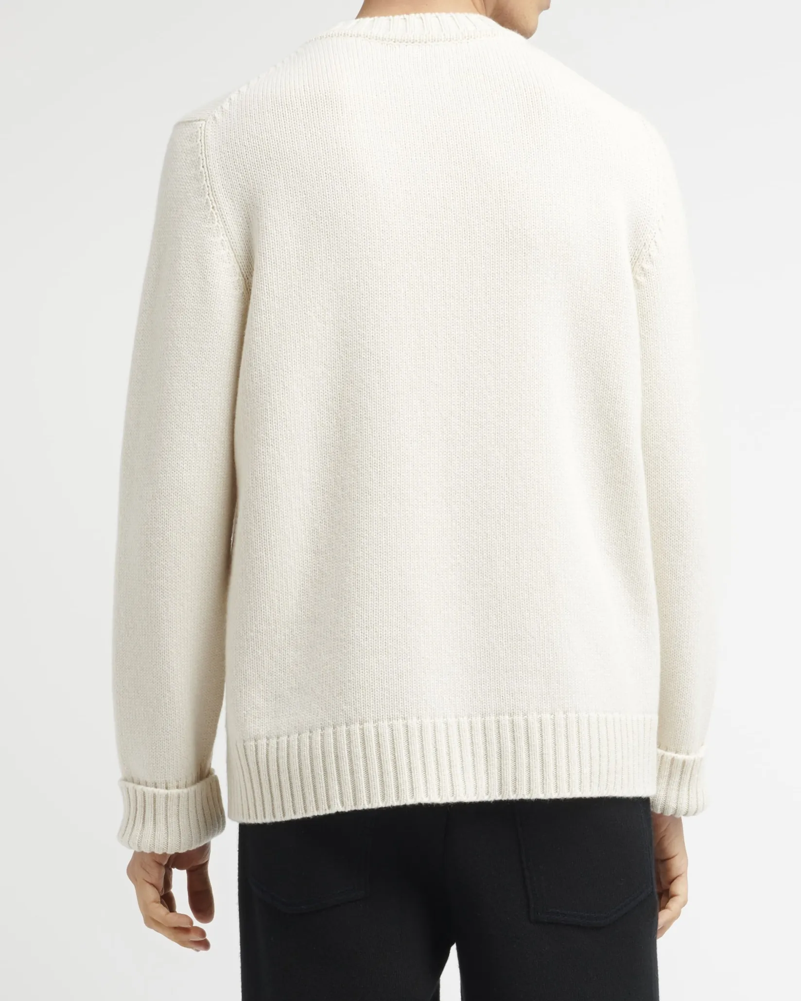 Barrie Cashmere round-neck jumper with jewel pattern