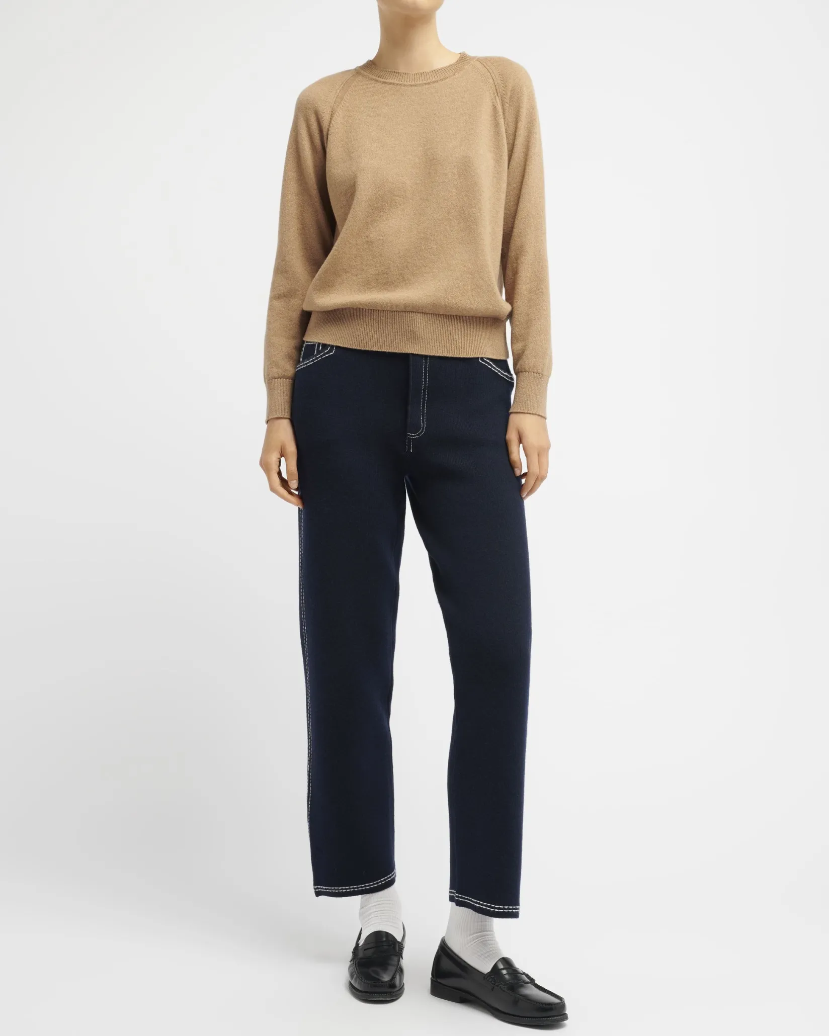 Women Barrie Cashmere round-neck jumper