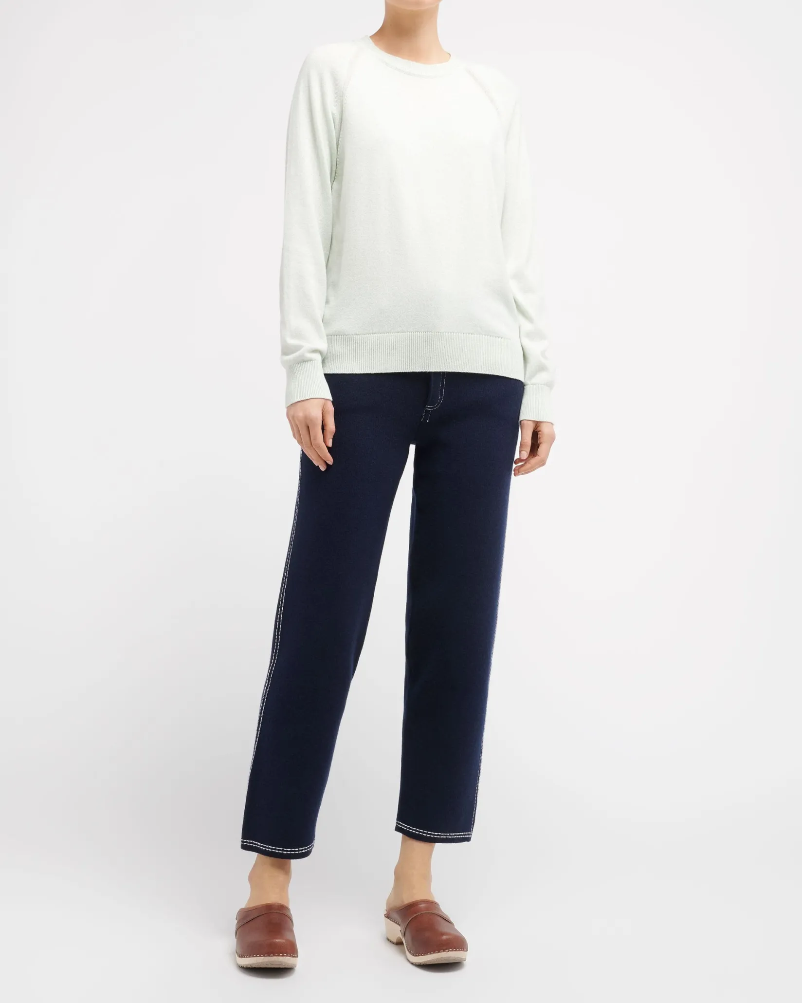 Women Barrie Cashmere round-neck jumper