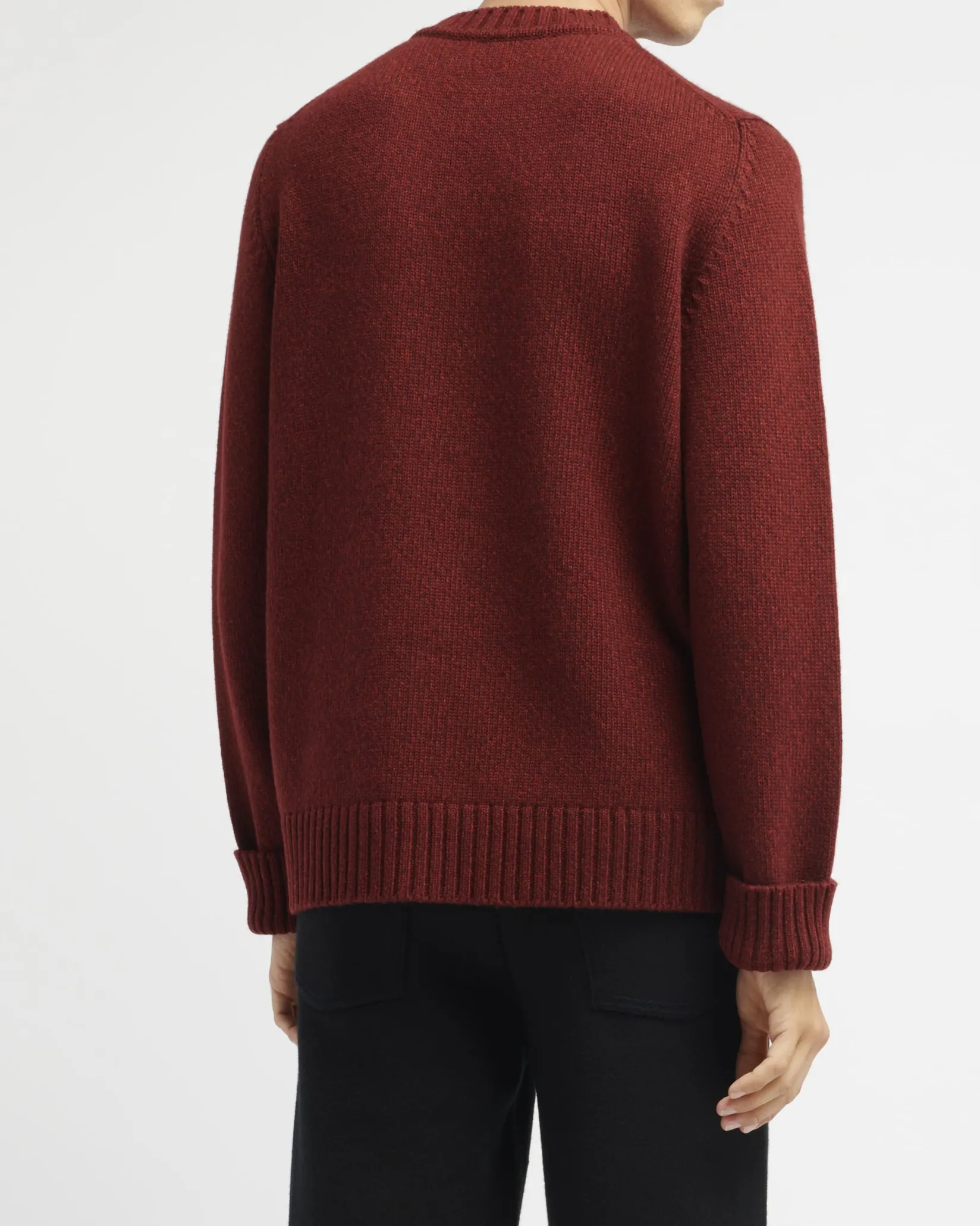 Barrie Cashmere round-neck jumper with jewel pattern