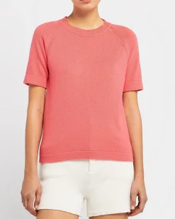 Women Barrie Cashmere short sleeved top