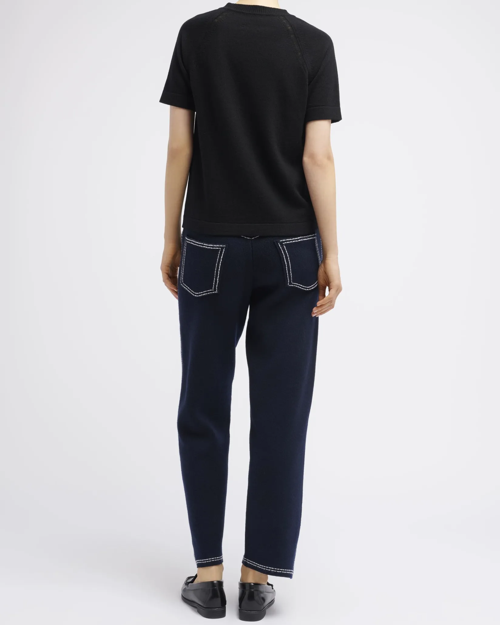 Women Barrie Cashmere short sleeved top