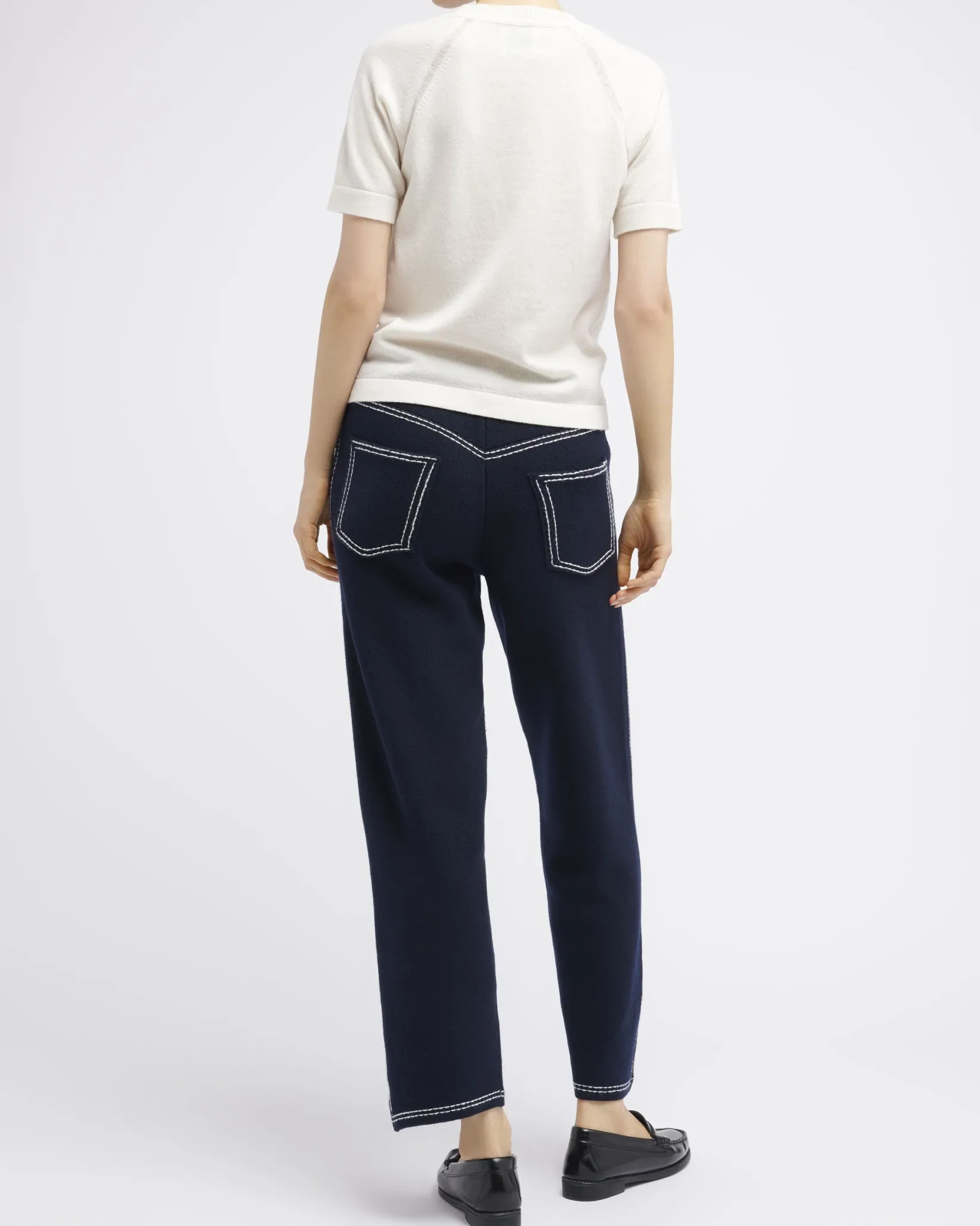 Women Barrie Cashmere short sleeved top
