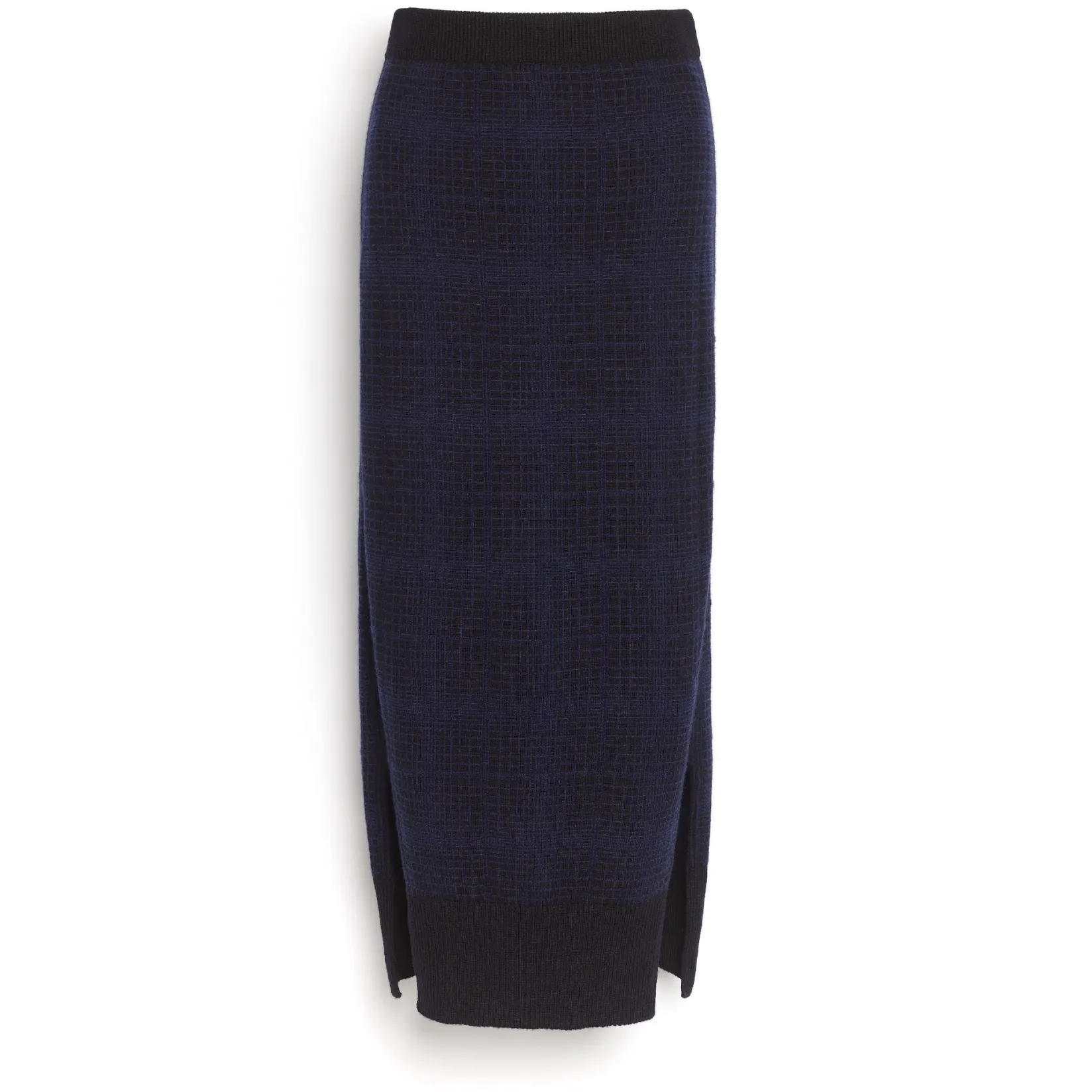 Women Barrie Cashmere skirt with a tartan motif