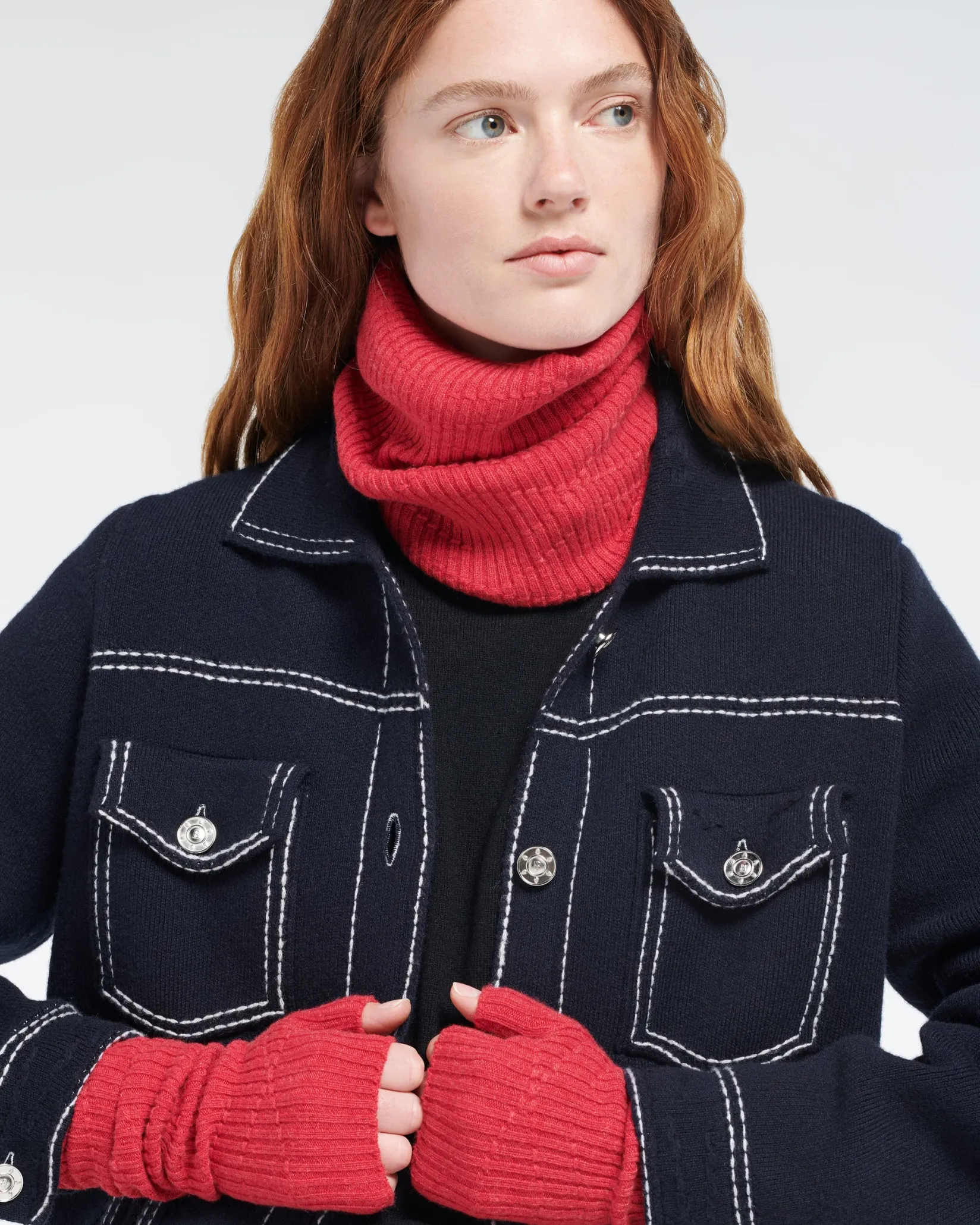 Women Barrie Cashmere snood