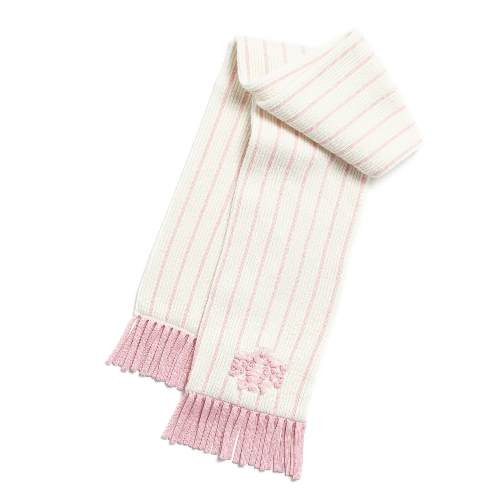 Women Barrie Cashmere striped scarf