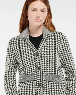 Women Barrie Cashmere suit jacket with a houndstooth motif