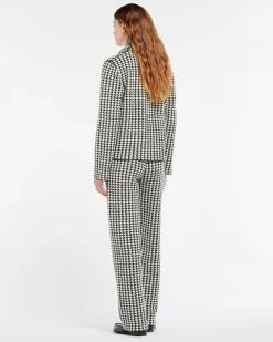 Women Barrie Cashmere suit jacket with a houndstooth motif