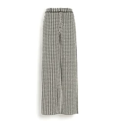Women Barrie Cashmere suit trousers with a houndstooth motif