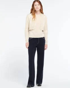 Women Barrie Cashmere top with a floral motif