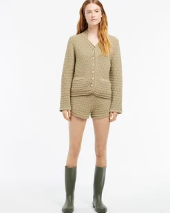 Women Barrie Cashmere tweed shorts