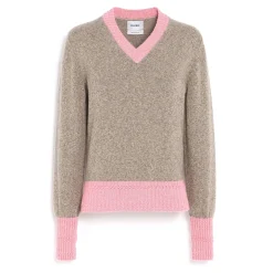 Women Barrie Cashmere V-neck jumper