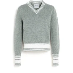 Women Barrie Cashmere V-neck jumper