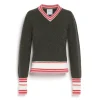 Women Barrie Cashmere V-neck jumper