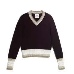 Women Barrie Cashmere V-neck jumper