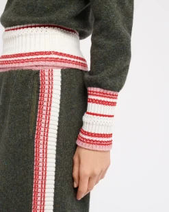 Women Barrie Cashmere V-neck jumper