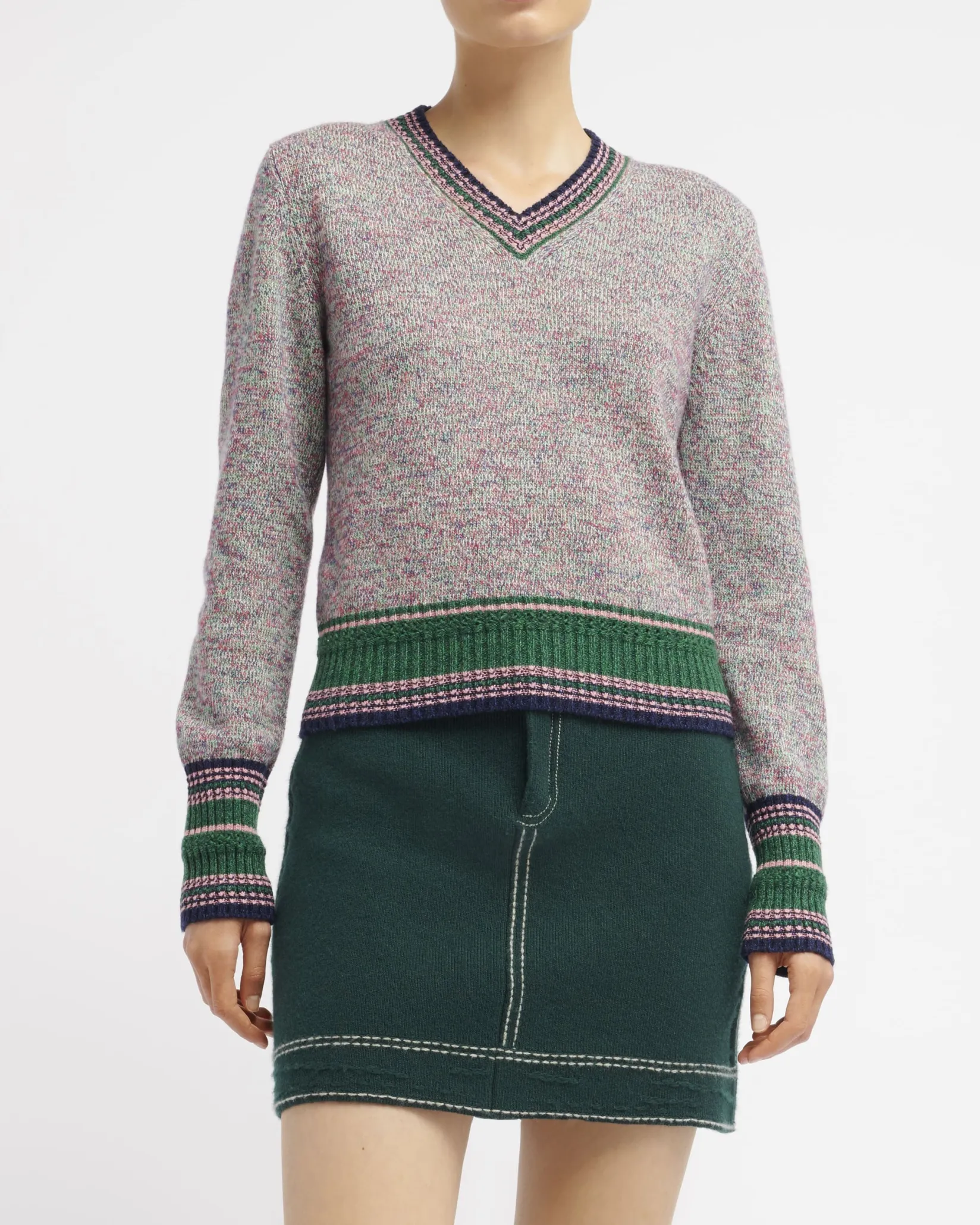 Women Barrie Cashmere V-neck jumper