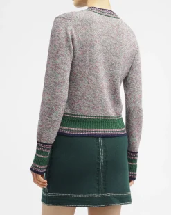 Women Barrie Cashmere V-neck jumper