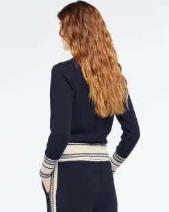 Women Barrie Cashmere V-neck jumper