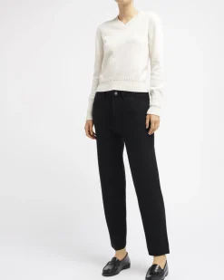 Women Barrie Cashmere V-neck jumper
