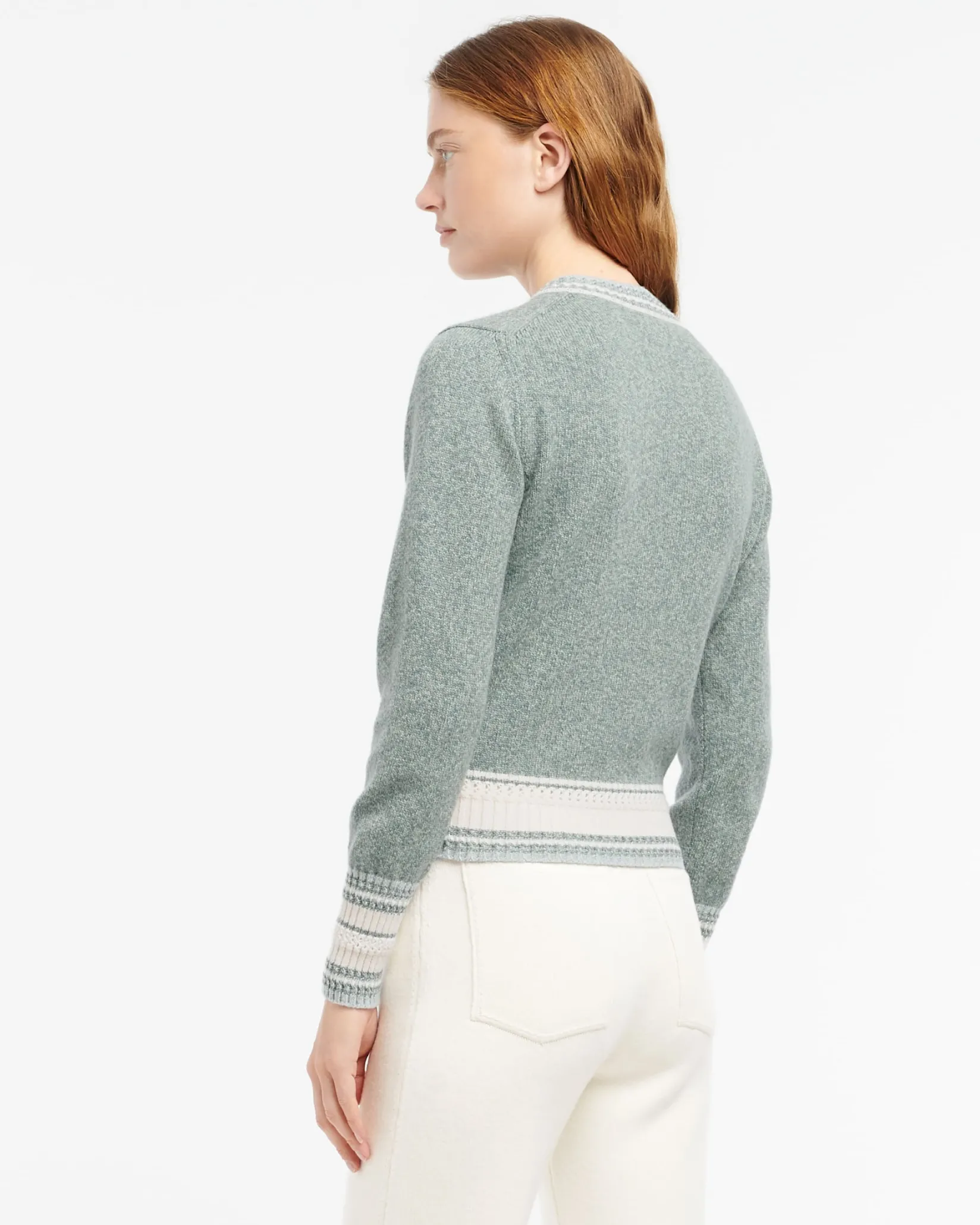 Women Barrie Cashmere V-neck jumper