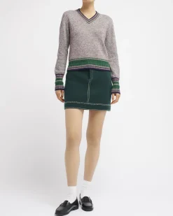 Women Barrie Cashmere V-neck jumper