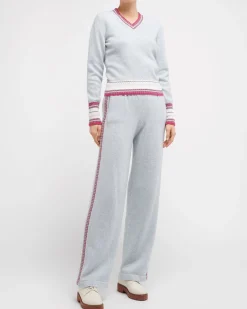 Women Barrie Cashmere V-neck jumper