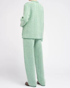 Women Barrie Cashmere, wool and silk tailored jacket with a chevron motif