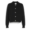 Women Barrie Chunky cashmere cardigan with gold buttons