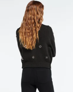 Women Barrie Chunky cashmere cardigan with gold buttons with embroidery