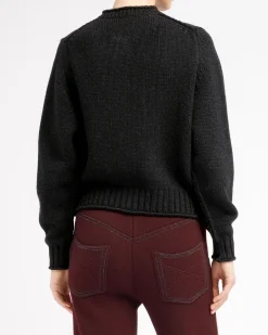 Women Barrie Chunky cashmere cardigan with gold buttons