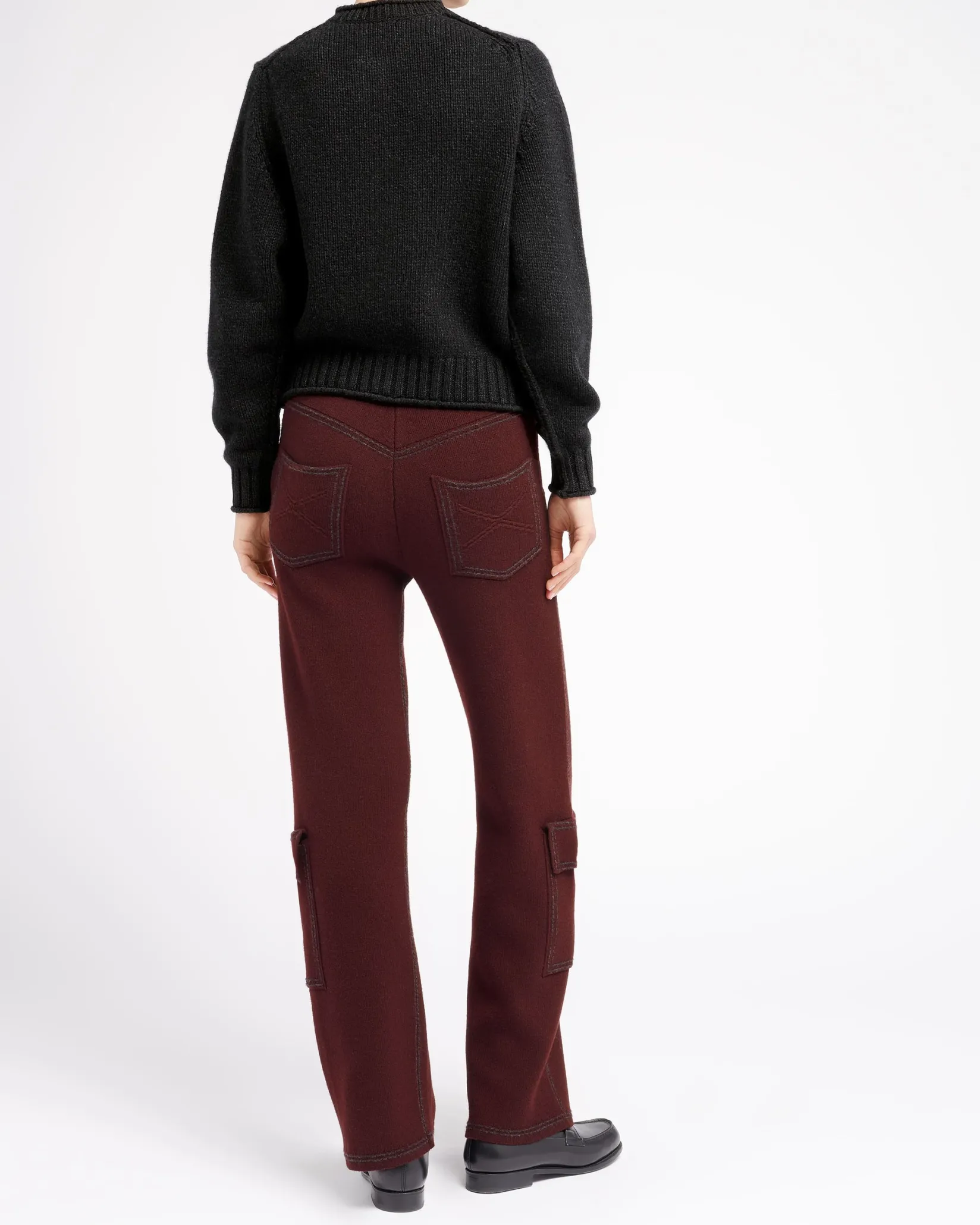 Women Barrie Chunky cashmere cardigan with gold buttons