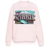 Women Barrie Cotton sweatshirt with cashmere Greetings patch
