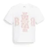 Women Barrie Cropped T-shirt with logo cashmere patch