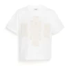 Women Barrie Cropped T-shirt with logo cashmere patch