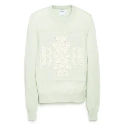 Women Barrie 3D cashmere logo round-neck jumper