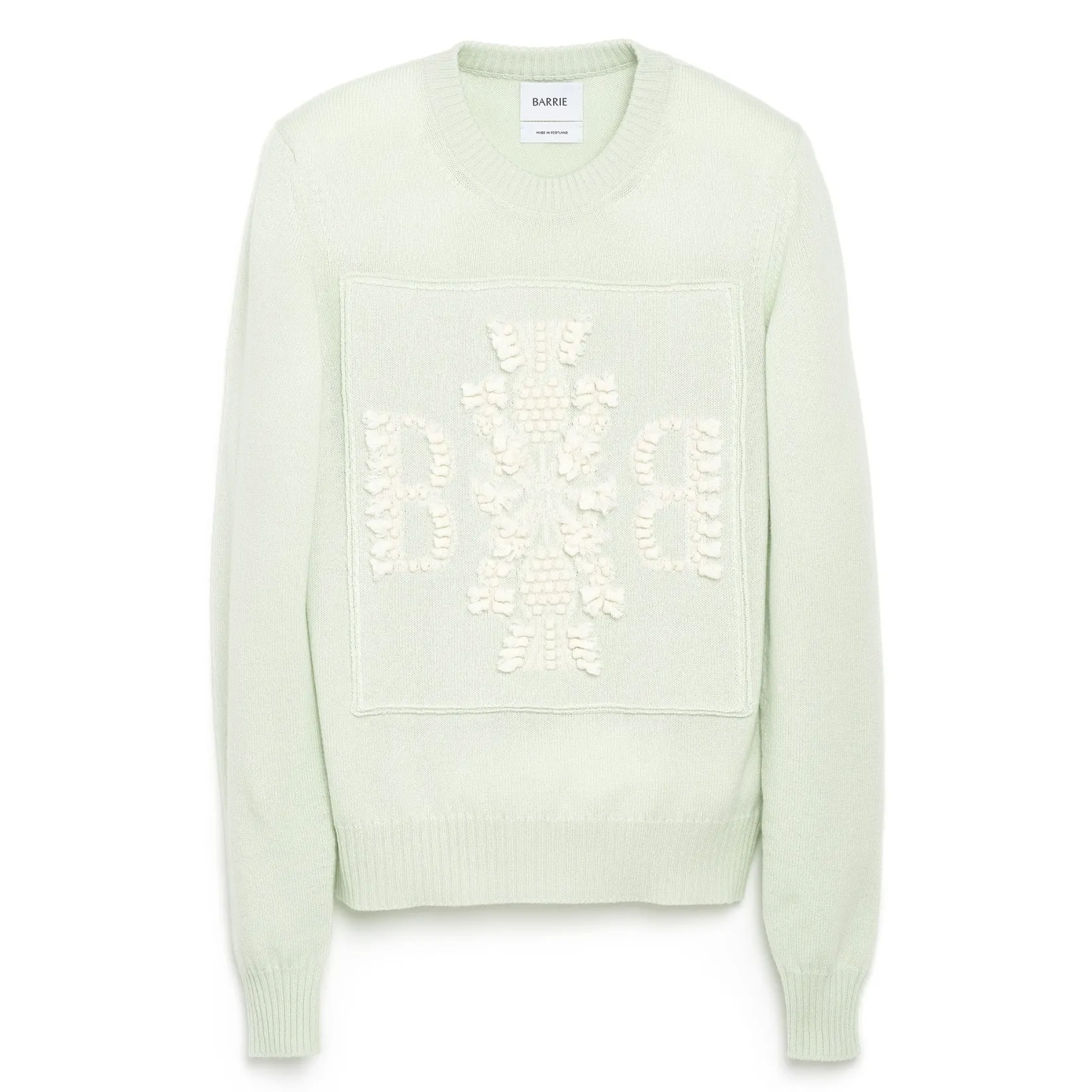 Women Barrie 3D cashmere logo round-neck jumper