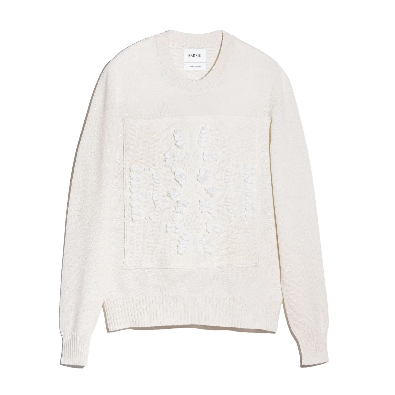 Women Barrie 3D cashmere logo round-neck jumper