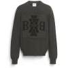 Barrie 3D cashmere logo round-neck jumper