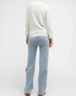Women Barrie 3D cashmere logo round-neck jumper