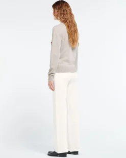 Women Barrie 3D cashmere logo round-neck jumper