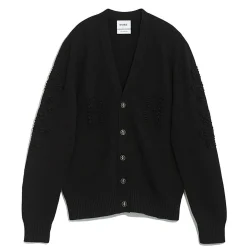 Barrie 3D logo V-neck cashmere cardigan