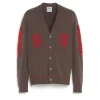 Barrie 3D logo V-neck cashmere cardigan