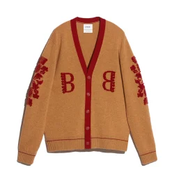 Barrie 3D logo V-neck cashmere cardigan