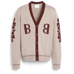 Barrie 3D logo V-neck cashmere cardigan