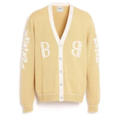Barrie 3D logo V-neck cashmere cardigan