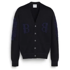 Barrie 3D logo V-neck cashmere cardigan