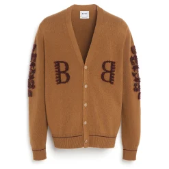 Barrie 3D logo V-neck cashmere cardigan