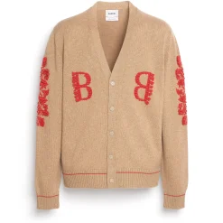 Barrie 3D logo V-neck cashmere cardigan